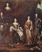unknow artist The Caroline envaldet Fellow XI and his family pa 1690- digits France oil painting reproduction